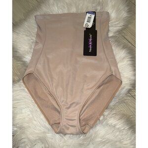 Naomi & Nicole CV775 High Waisted Shapewear Brief Bottoms Firm Control 2X Beige